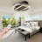 20Inch Modern Leafless Ceiling Fan With Remote Control Removable And Washable, Reversible Motor-1443458991