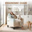 Upholstered Chenille Armchair-1745659183