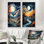 «Dreamy Snowscapes Winter Scenery - Snow», ensemble de 2 reproductions d'art mural