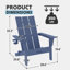 Chaise Adirondack pliante pour l'extérieur -123349688