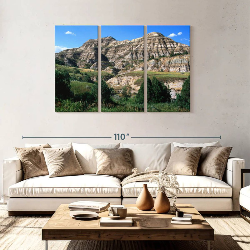 Alvord Badlands dans le Dakota du Sud, H 48 po x l 74 po