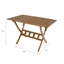 Rectangular Folding Outdoor Dining Table , 120cm W 70cm D