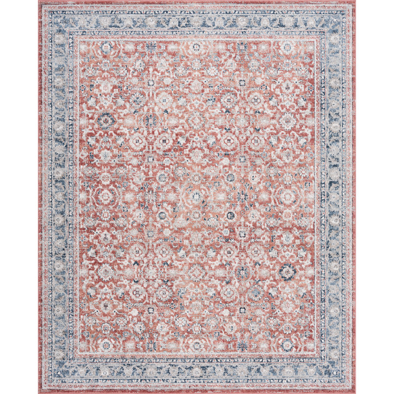 Tapis oriental en polypropylène et polyester Saxton, Rectangle 5 pi 3 po x 7 pi 3 po