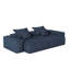 Canapé modulaire surdimensionné moderne avec méridienne et accoudoirs, coussin moelleux, sans bricolage