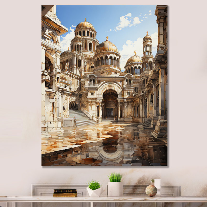 «Damaiah Emperor Justinian I Temple», reproduction sur toile, H 40 po x l 30 po x P 1,5 po, Toile tendue