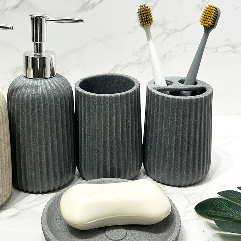 Ensemble complet d'accessoires de salle de bain 4 pièces