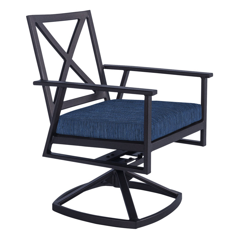 Marin Outdoor Rocker Chair, Graphite, Adena Shale