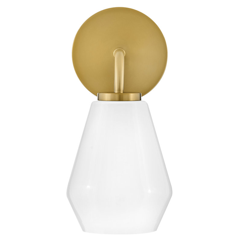 Carice Bath Sconce, Lacquered Brass