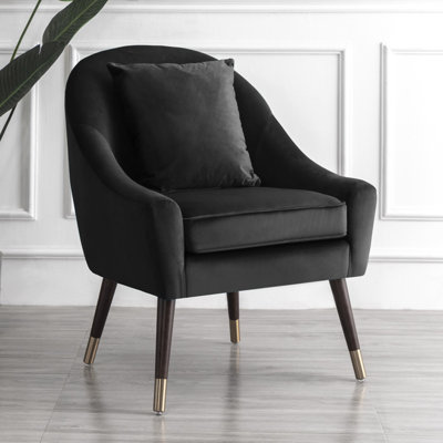 Giddings Velvet Barrel Chair