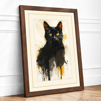 Yellow Eyes Modern - Framed Print