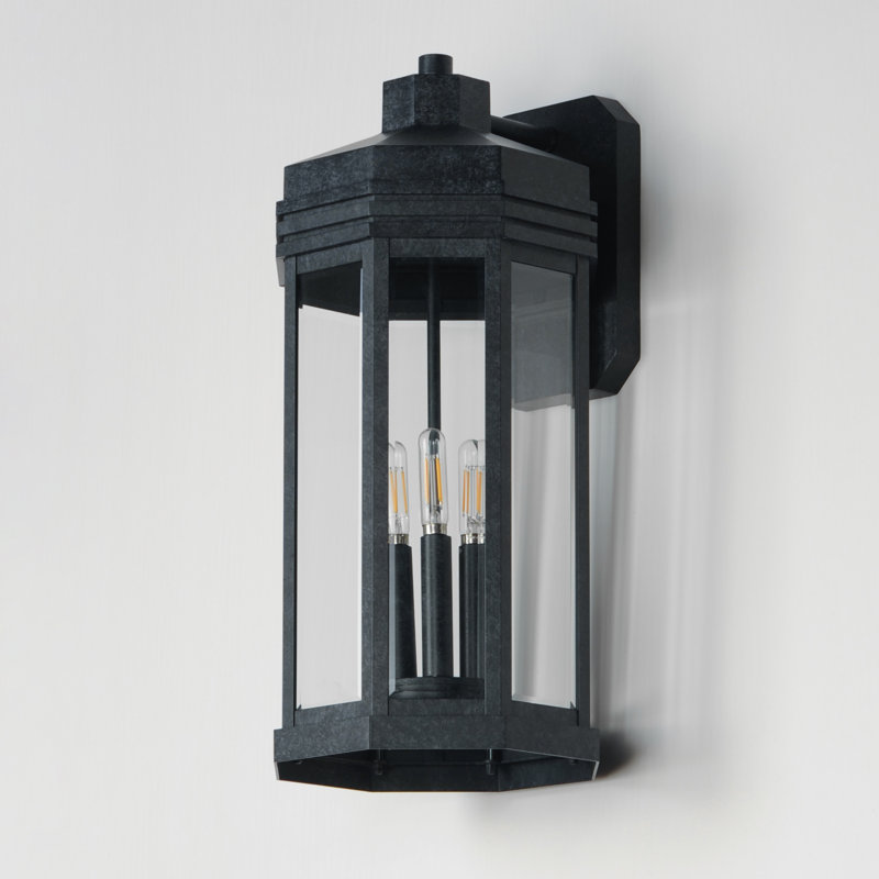 Wright-Outdoor Wall Mount, 20.5" H x 9" W x 10" D