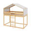 Lit simple superposé en bois avec tente-1919963880