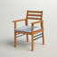 Chaise de terrasse avec coussin Lilliet Eucalyptus