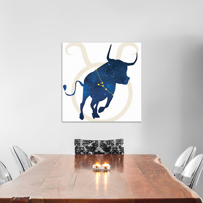 « stars of taurus », impression sur toile tendue, H 12 po x l 12 po x P 1,5 po, Toile tendue, Pas de tapis