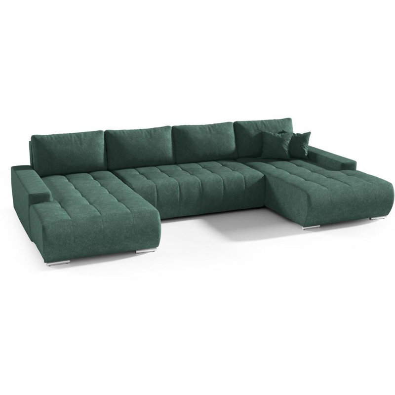 Haussman Corner Sofa Bed, Green
