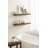 Burena Mango Wood Two-Piece Floating Shelf Set