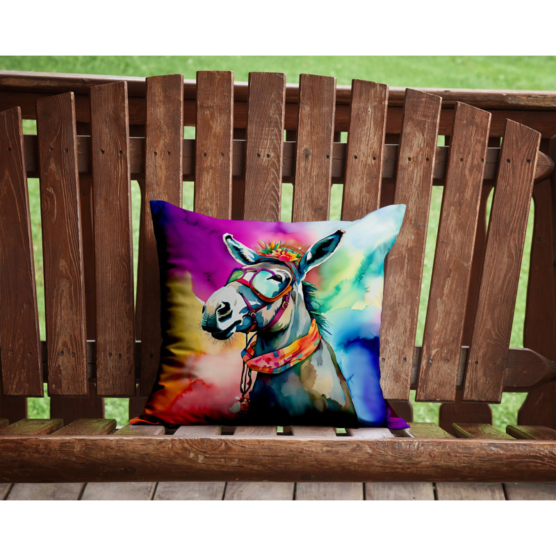 Coussin Hippie, H 14 po x l 14 po