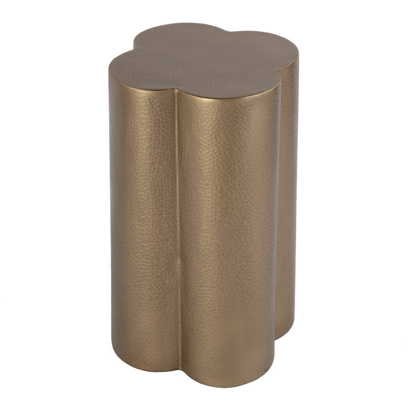 Wilson 14 in. W Novelty Clover Shaped Metal End Table