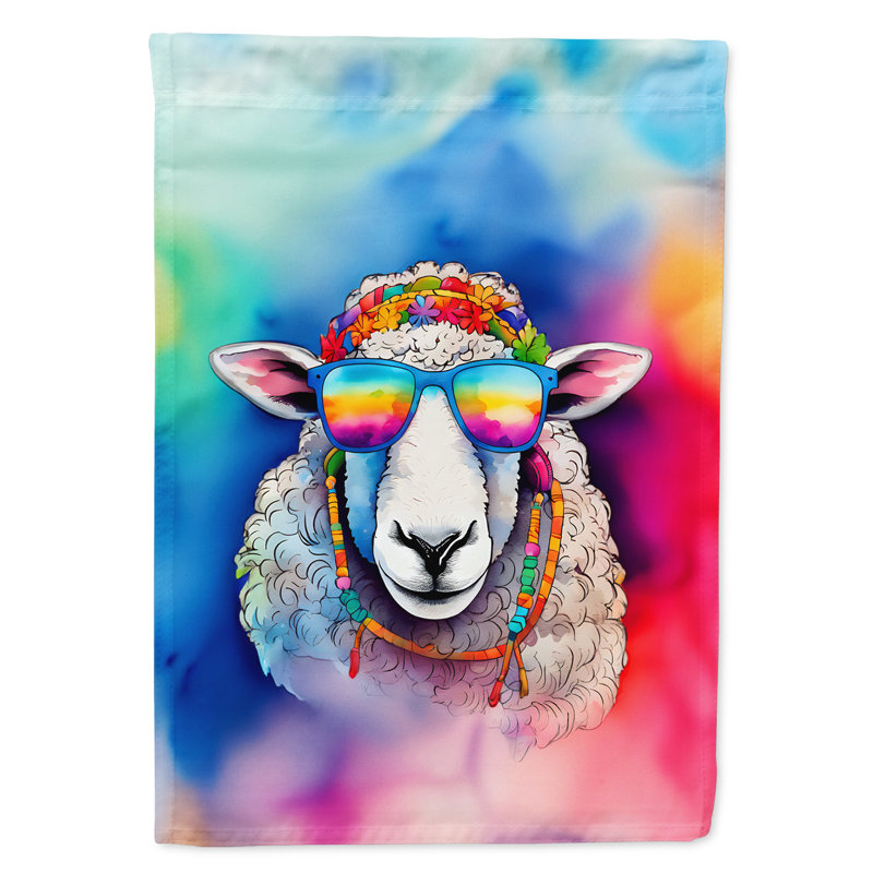 Drapeau de maison de mouton hippie
