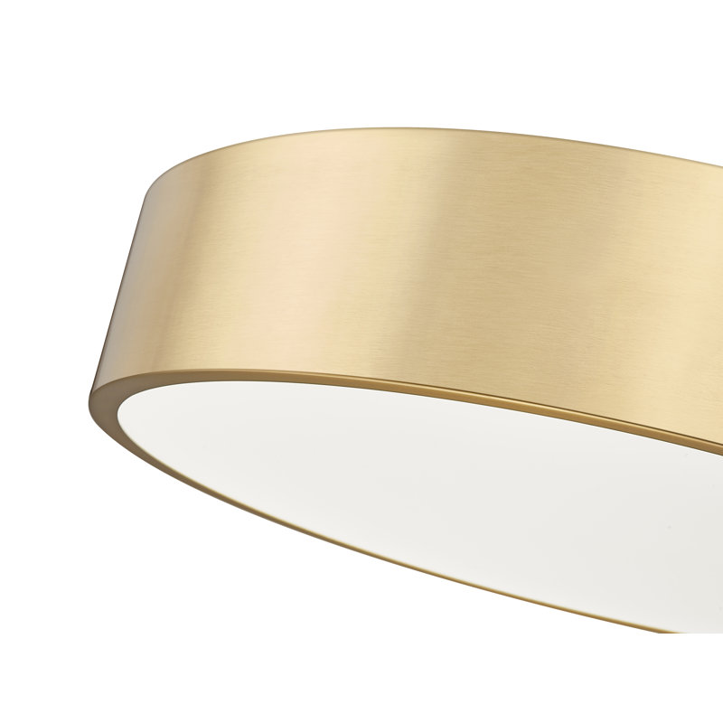 Silvio 20 inch 1 Light Flush Mount, Gold