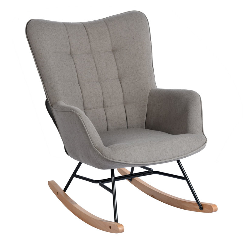 Adamo Rocking Chair, Grey