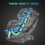Fauteuil de massage inclinable chauffant en similicuir