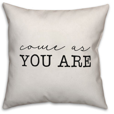  Coussin intérieur "Come as you are"