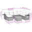 Ensemble de canapé de jardin Vidaxl beige