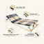 Slatted Bed Base with 42 Slats 7 Zones Frame Multi Sizes Multi Models-119006847
