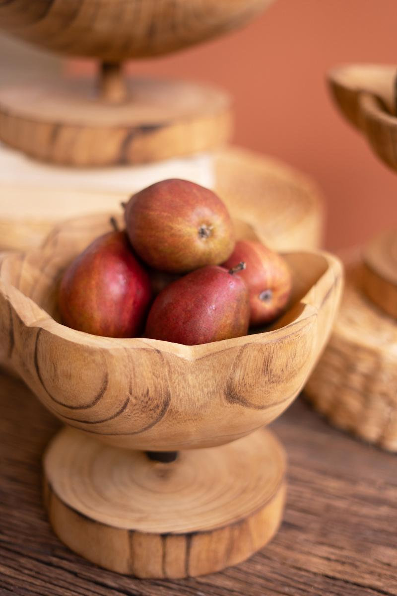 3-Piece Wood Bowl Sculpture