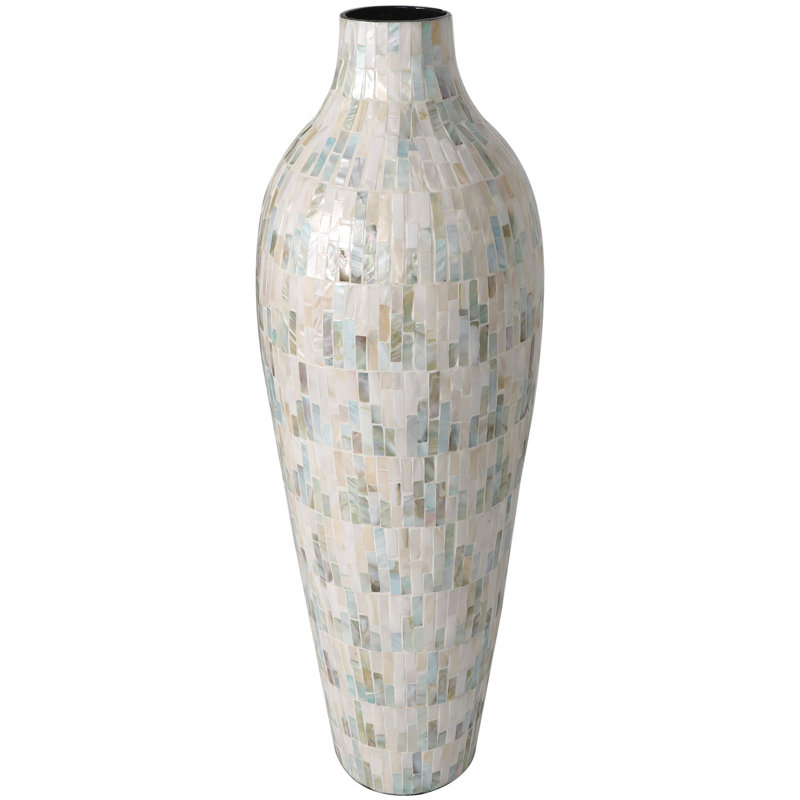 Basnett Handmade Mother Of Pearl Table Vase