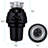 1.25 HP Corded Garbage Disposal with Brushed Nickel Flange and Stopper Kit