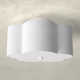 Mamchand 3 Light Fabric Semi Flush Mount