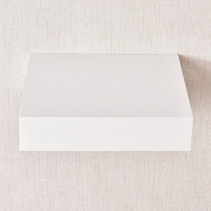 Bovina Floating Shelf, White, 2" H x 9.25" W x 9.25" D