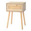 Table de chevet 1 tiroir en brun