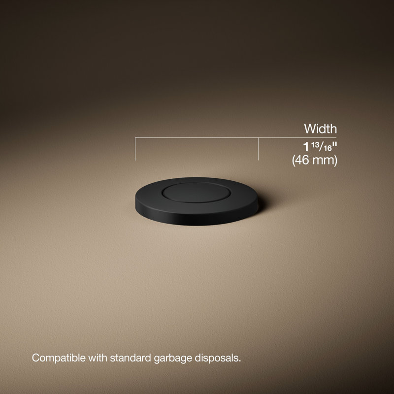 Garbage Disposal Air Switch Kit, Matte Black
