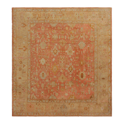 Antique One-of-a-Kind 11'6x12'7 Hand Knotted Area Rug
