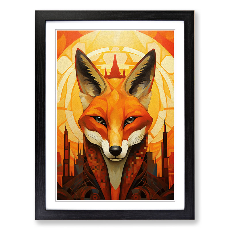 Single Picture Frame Print on Wood, Black Framed, 64cm H x 46cm W