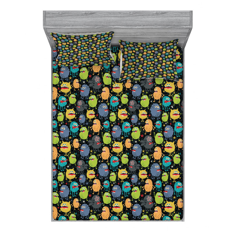Microfiber Sheet Set, Queen Sheet Set with Fitted Sheet