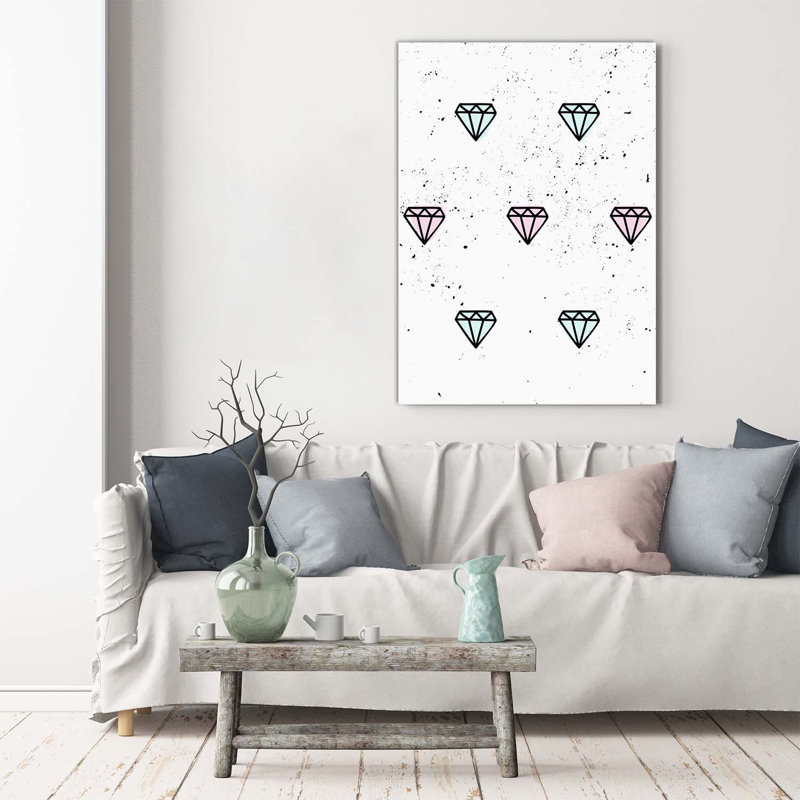 Diamonds - Wrapped Canvas Print