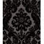 Shadow Black Flocked Damask Wallpaper-1729333317