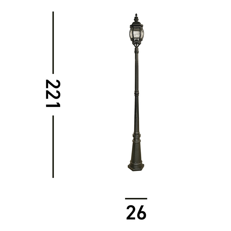 Alyson Transparent Lamp Post (Full)