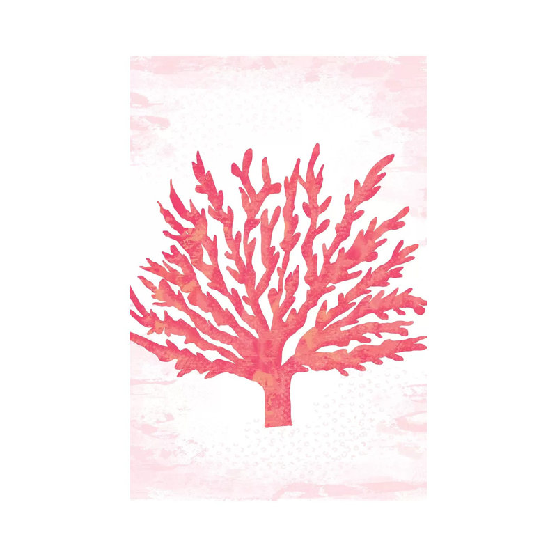 Coral Blush II by Louise Allen - Wrapped Canvas Gallery-Wrapped Canvas Giclée, 20.32 cm H x 30.48 cm W