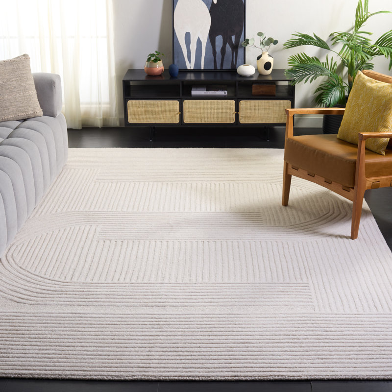Metro 952 Hand Tufted 80% Wool; 20% Cotton Abstract Rug, Rectangle 8' x 10'
