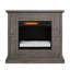 Foyer électrique duraflame, gris vieilli