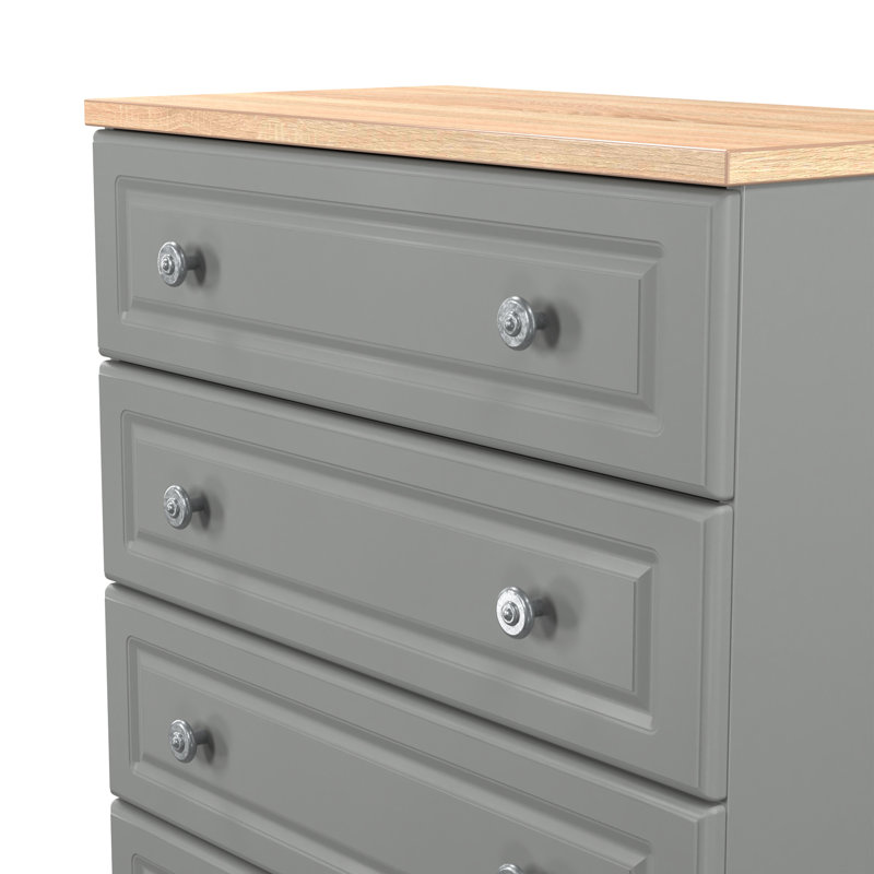 74cm W 4 - Drawer Chest of Drawers, Grey