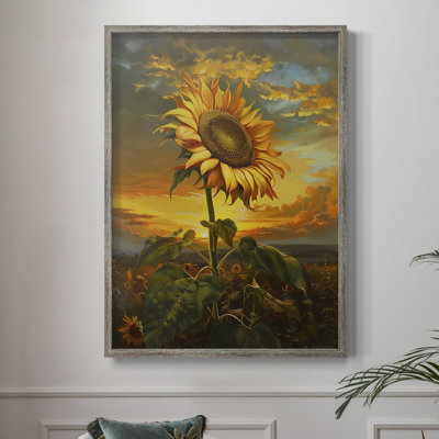 Reproduction encadrée FLORAL Series CDXCVII - bois massif