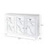 Violetta 40cm Wide Sideboard, 3 Drawer Wooden Buffet Cabinet with Mirrored Tabletop