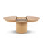 Round Solid Wood Pedestal Dining Table-200425627-200425626