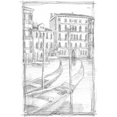 Sketches Of Venice III by Ethan Harper - Wrapped Canvas Print